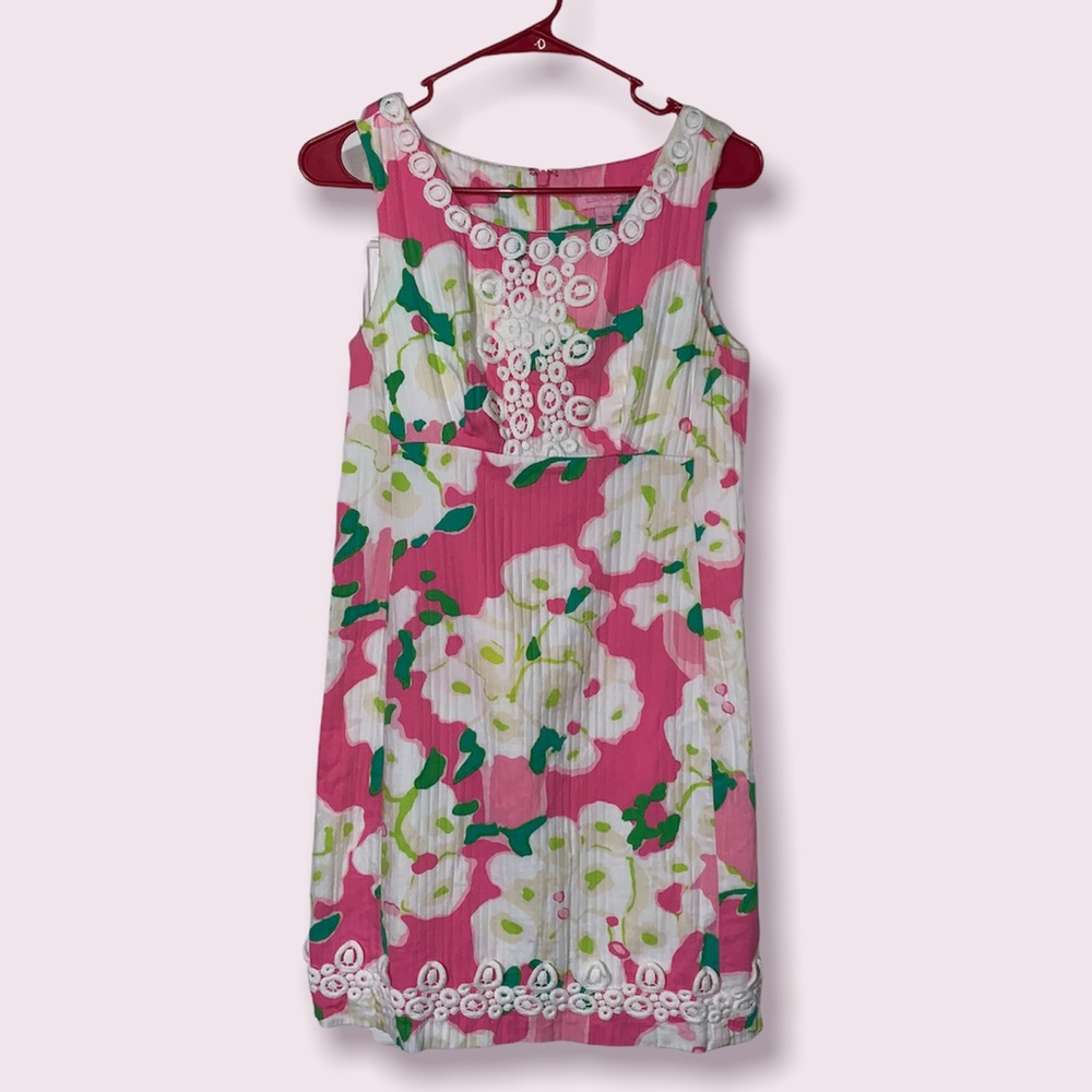 Lilly Pulitzer pink floral dress